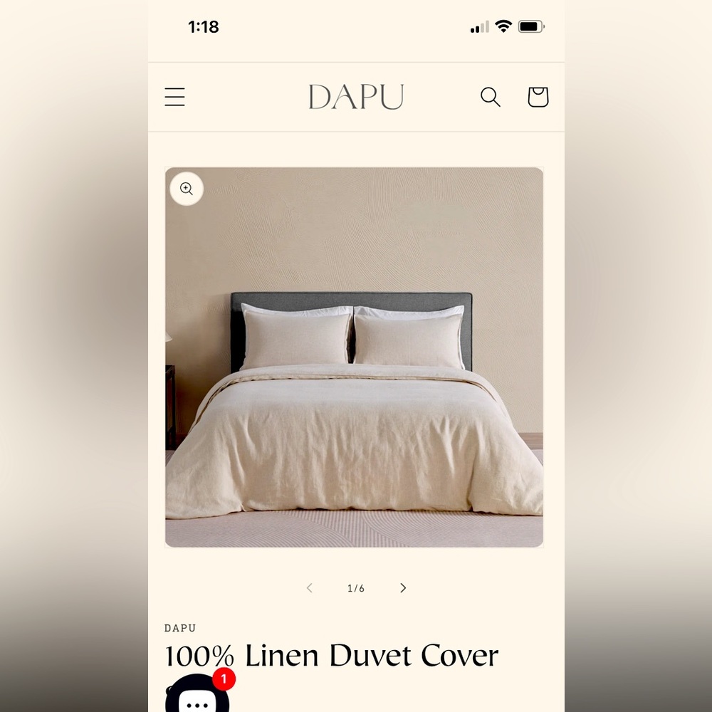 Still available!  Linen Duvet Cover Set - Queen